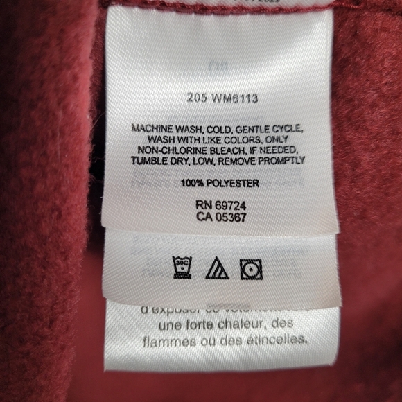 Columbia Men's Fleece Jacket Steens Mountain Rust Red Size XL - Picture 6 of 9